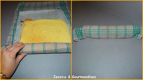 Rouler la génoise dans un torchon humide