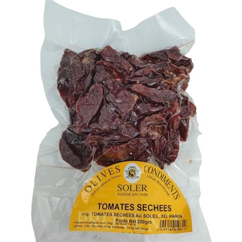 Sachet de tomates séchées sous vide