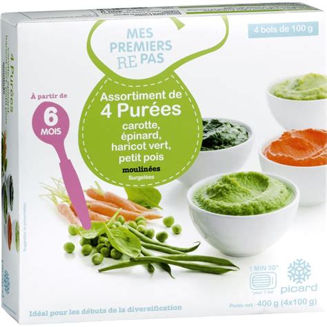 Assortiment de purées colorées