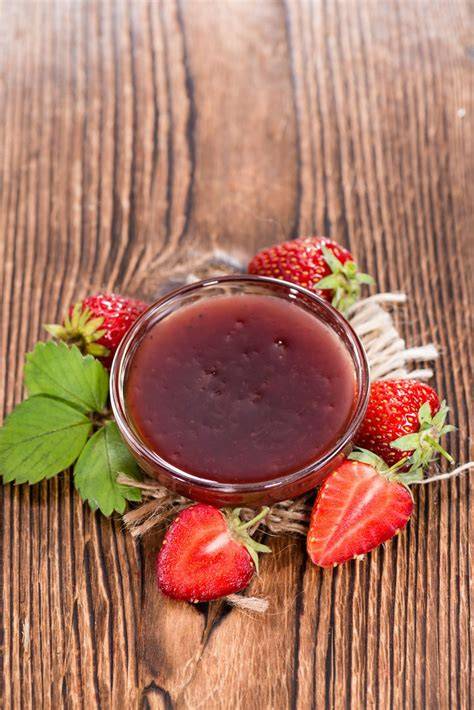 coulis de fraises dense illustration