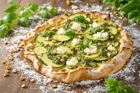 Ingrédients pour tarte au pesto