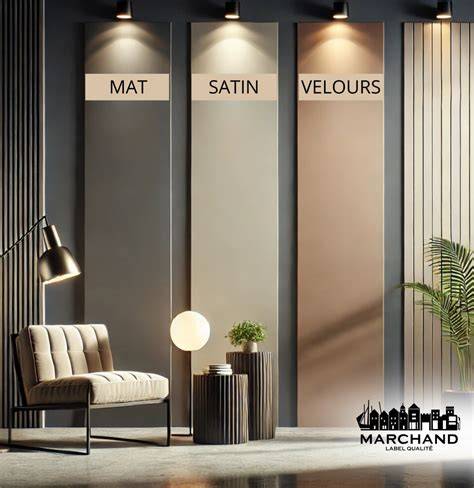 illustration finitions velours et matiés