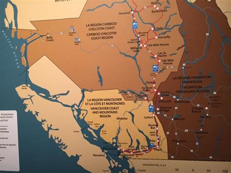 carte des sites de ruée vers l'or