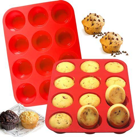 Moules silicone muffins et préparation étape