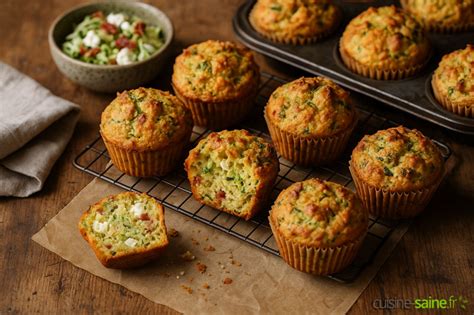 Assortiment de muffins salés aux garnitures variées