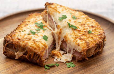 Garniture croque-monsieur porc emmental béchamel