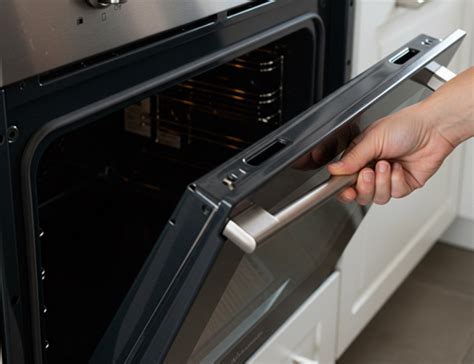 Porte de four démontée avec les vitres