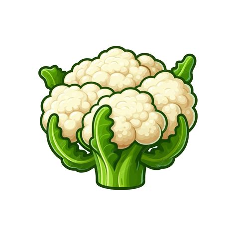 Illustration botanique détaillée d'un chou-fleur, montrant la structure de la 