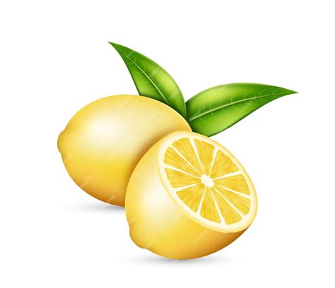 citron frais et feuilles vertes