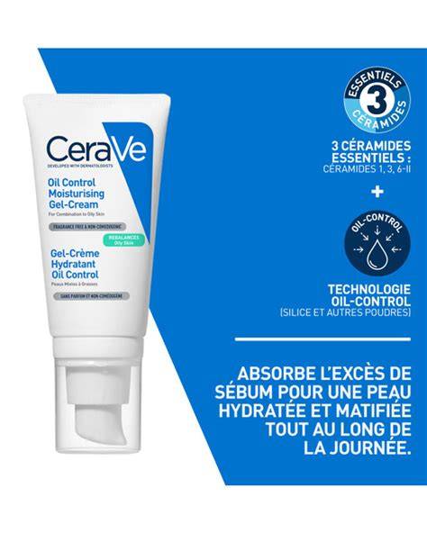 Gel-Crème Hydratant Visage Oil Control, CeraVe
