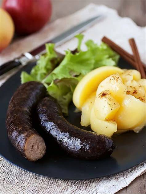 innovation culinaire boudin noir pommes sans gluten