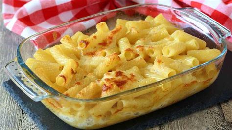 plat de pâtes gratiné au four