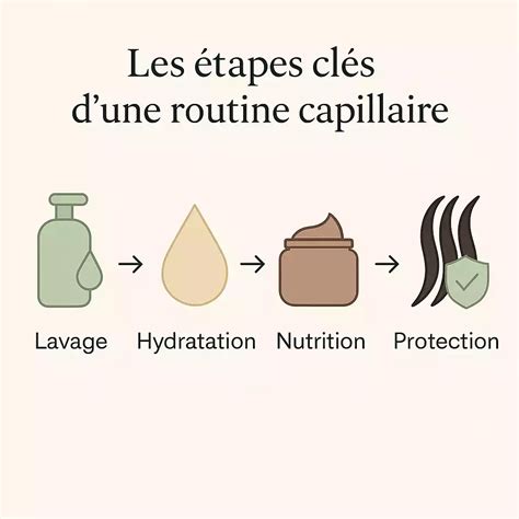 Infographie : Étapes clés d'une routine anti-poils incarnés