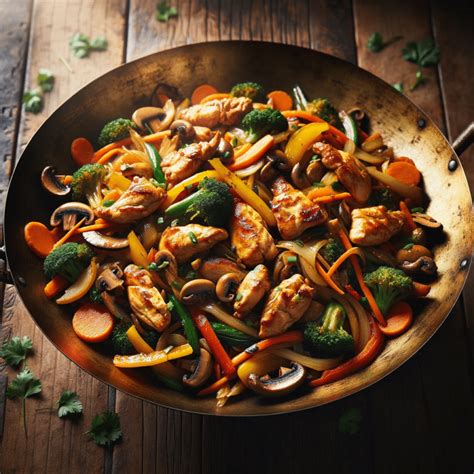 Wok avec légumes et épices