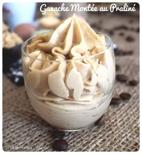 Préparation d'une ganache montée au praliné