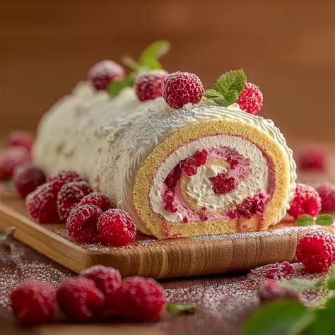 Framboises fraîches et chantilly