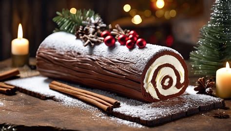 Assemblage d'une bûche de Noël