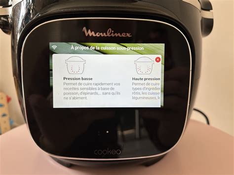 Schéma expliquant le fonctionnement du minuteur du Cookeo, montrant les étapes de réglage et la distinction entre préchauffage et cuisson.