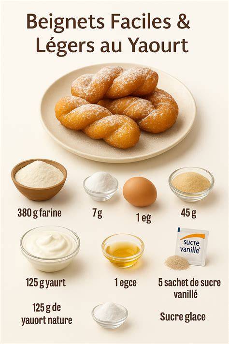 presentation beignets yaourt sucre glace