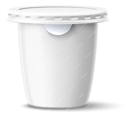 Produit laitier blanc en pot