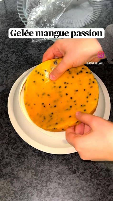 Schéma préparation insert mangue-passion