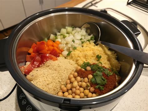 Cookeo avec ingrédients pour couscous