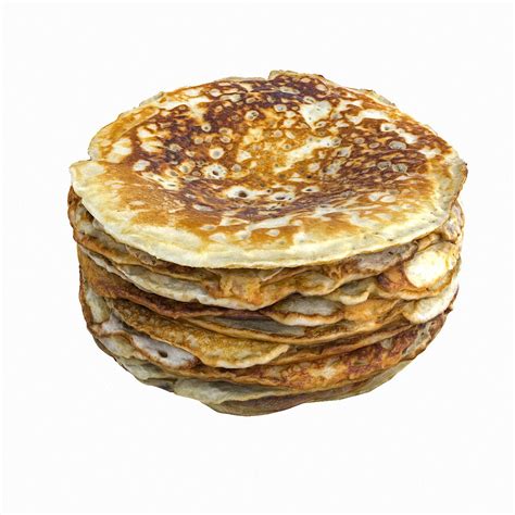 Une pile de crêpes dorées