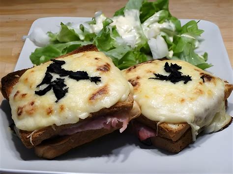 Croque-monsieur au gouda truffé et jambon