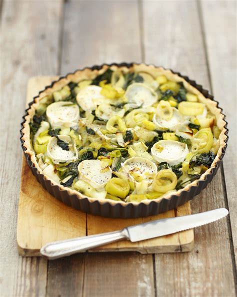 quiche poireaux epinards illustration