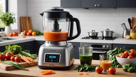 Schéma illustrant les différentes fonctions d'un blender chauffant