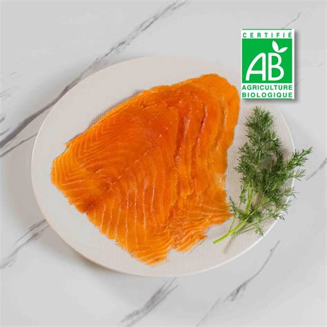 Saumon fumé bio en tranches fines