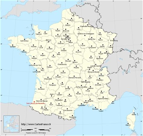 Carte de France indiquant la localisation de Saint Geours de Maremne