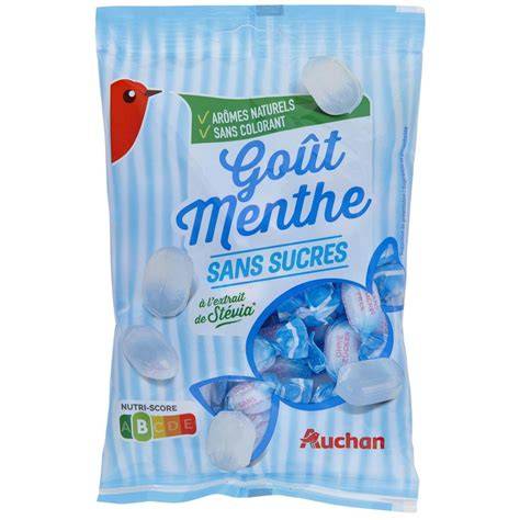 Infographie: composition et mode d’emploi des bonbons menthe sans sucre