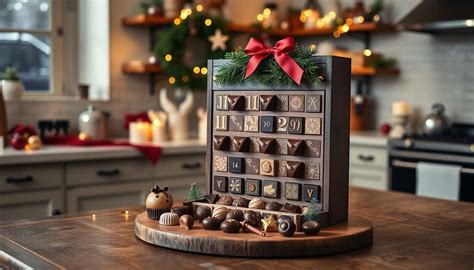 Image: Divers calendriers de l’Avent chocolatés et étapes de temperage