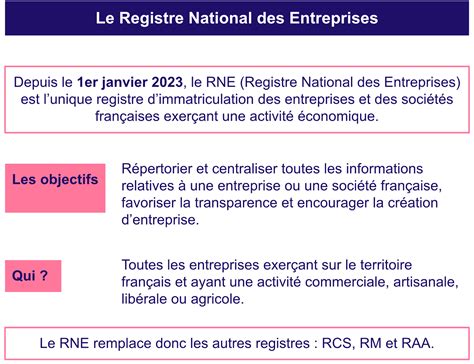 Registre National des Entreprises