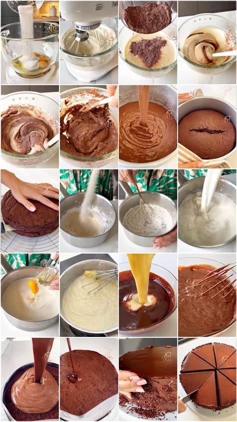 Schéma de préparation d'un gâteau au Thermomix