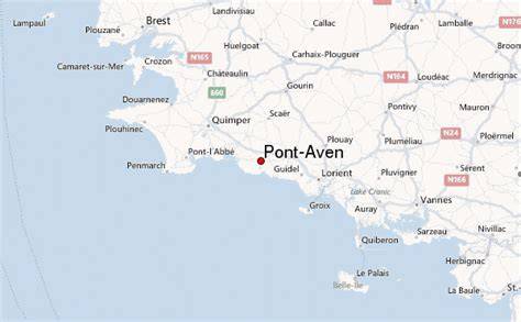 plan et localisation Bretagne Pont-Aven