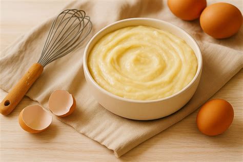 Ingrédients pour une crème pâtissière