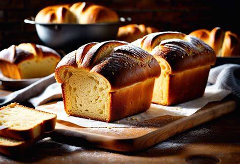 Illustration brioche et machine à pain