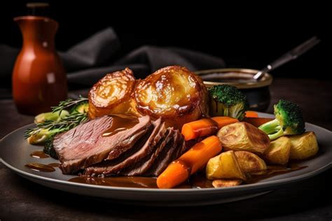 Photographie d'un Sunday Roast copieux