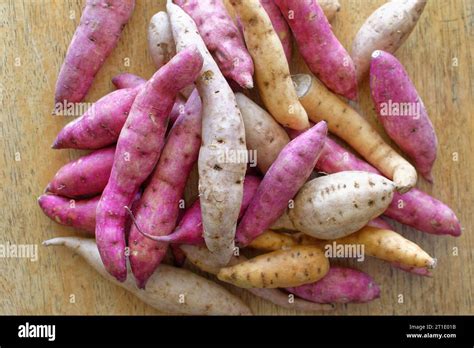 Patates douces de différentes couleurs