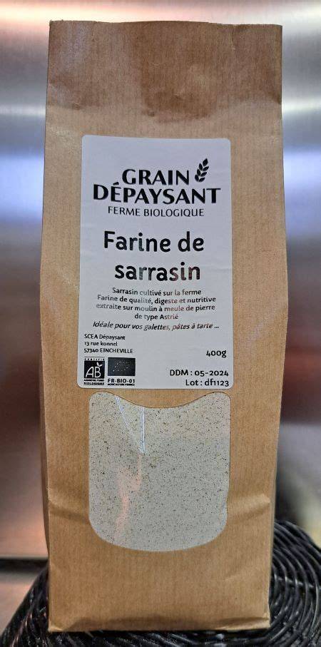 Farine de sarrasin en grain et moulue
