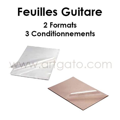 Feuilles de papier guitare