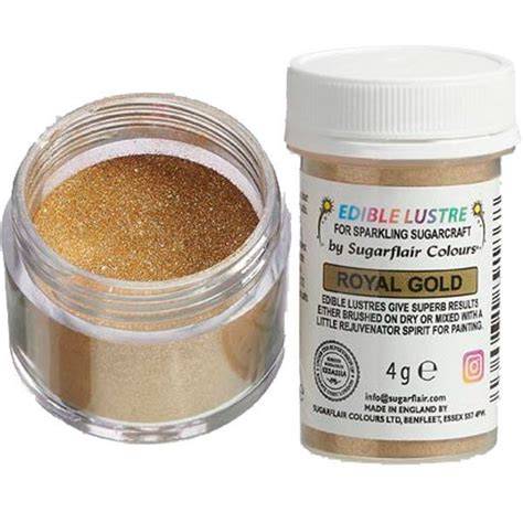 Poudre colorante alimentaire dorée en pot
