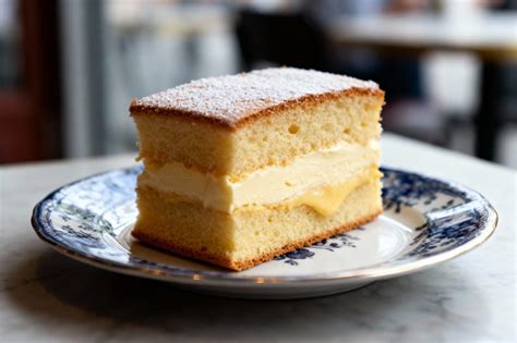 Gâteau décoré à la crème pâtissière