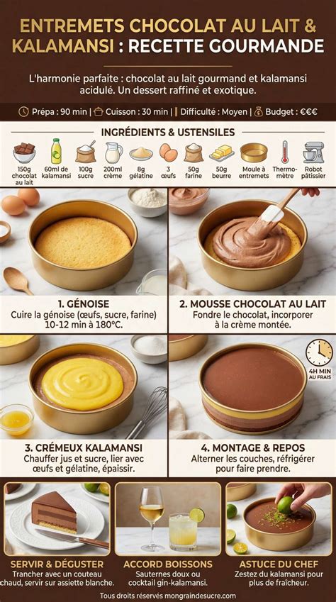Assemblage d'un entremets au chocolat