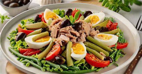 Salade grecque et salade niçoise