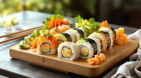 Carte des sushis et rolls créatifs