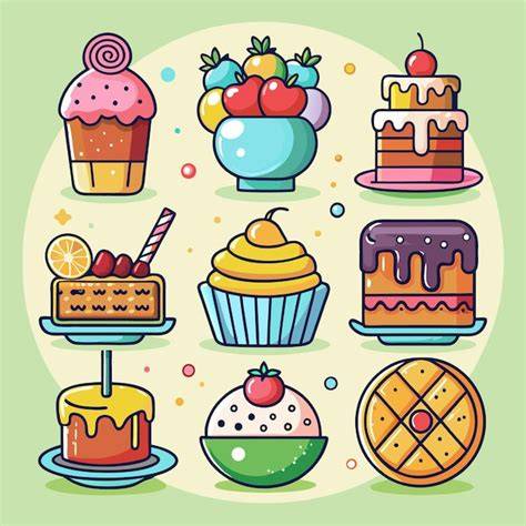 illustration historique desserts