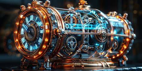 Illustration du SMTV, une machine futuriste avec des effets lumineux